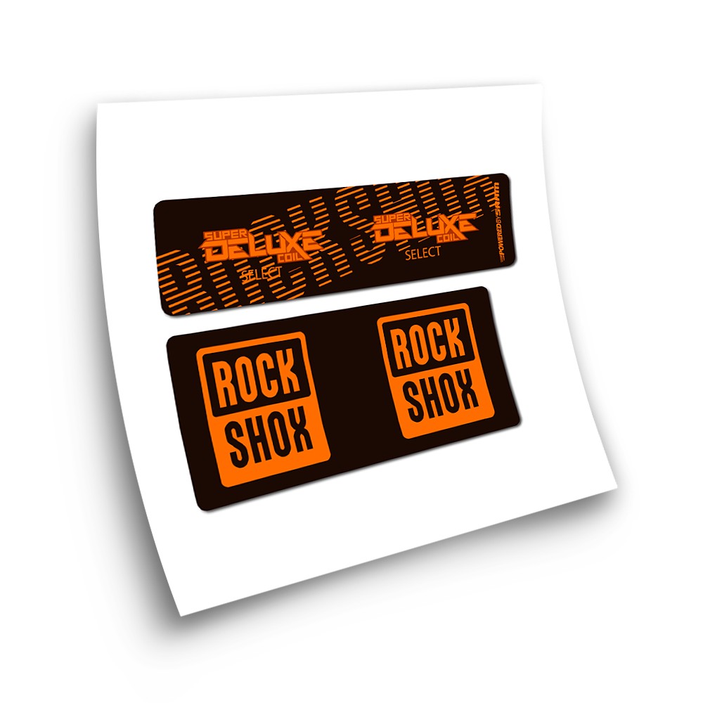 Naklejki na amortyzatory Rock Shox Super Delexe CoilL Select - Star Sam