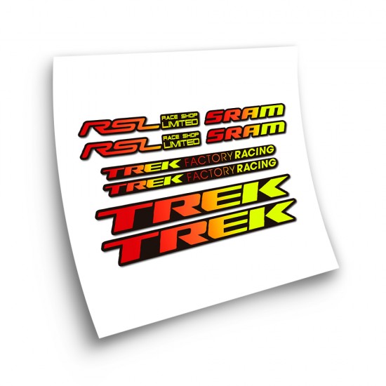 Stickers Velo Trek Factory Racing RSL Sram Degrade - Star Sam