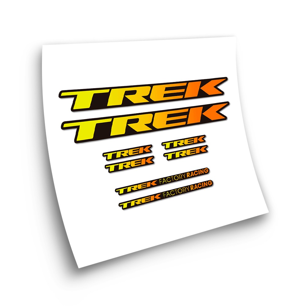 Stickers Pour Cadre de Velo Trek Factory Racing Degrade - Star Sam