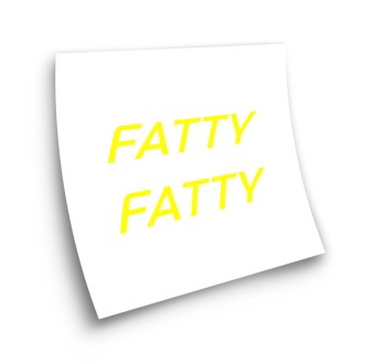 Pegatinas Para Cuadro De Bicicleta Fatty Troquelado - Star Sam