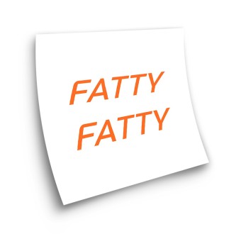 Pegatinas Para Cuadro De Bicicleta Fatty Troquelado - Star Sam