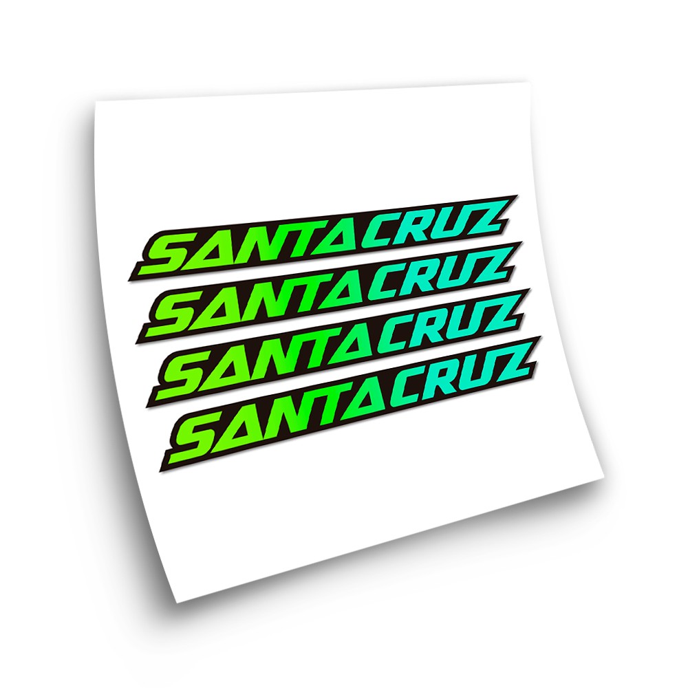 Stickers Pour Cadre de Velo Santa Cruz Degrade - Star Sam