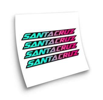 Stickers Pour Cadre de Velo Santa Cruz Degrade - Star Sam