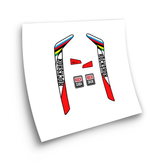 Naklejki rowerowe Rock Shox RS-1 World Cup 29 Mod 2 - Star Sam