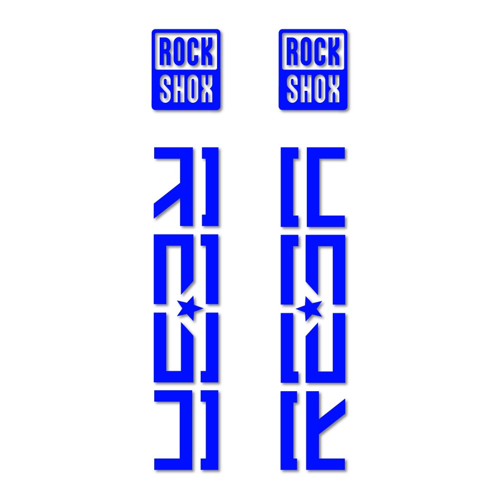 Stickers Pour Fourche de Velo Rock Shox Reba Decoupe 2020 - Star Sam