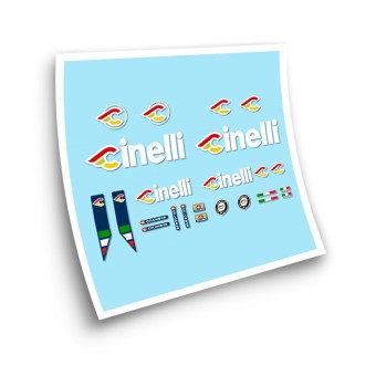 Stickers Pour Cadre de Velo Cinelli UCI Original Rosso - Star Sam