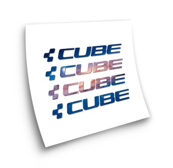 Cube X4 Galaxy Frame Bike Sticker Choose Your Colour - Star Sam