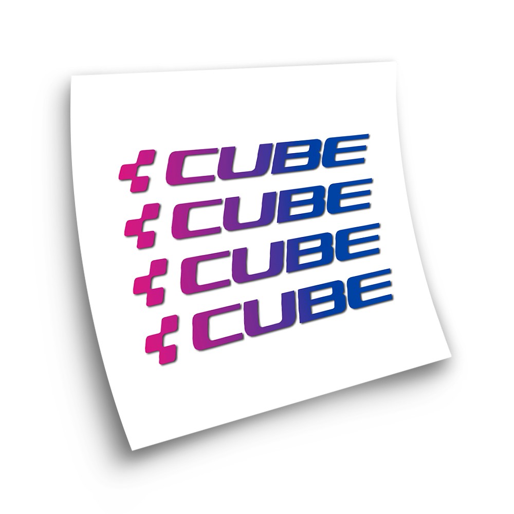 Stickers Pour Cadre de Velo Cube Modele X4 Degrade - Star Sam