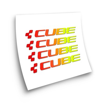 Cube X4 Degraded Bike Sticker Choose Your Colour - Star Sam