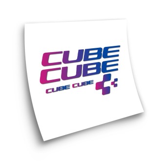 Cube X6 Degraded Bike Sticker Choose Your Colour - Star Sam