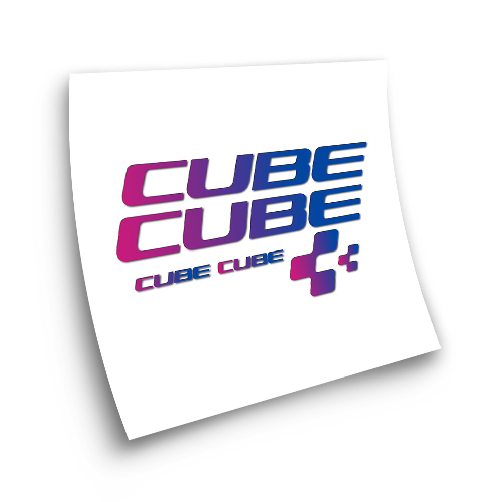 Cube X6 Degraded Bike Sticker Choose Your Colour - Star Sam