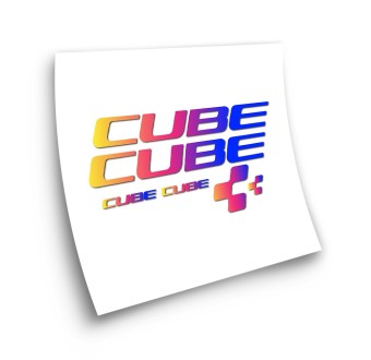 Naklejki na ramy rowerowe Cube X6 Gradient - Star Sam