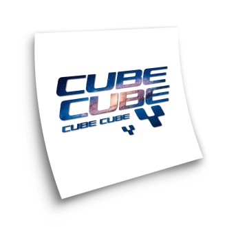 Stickers Pour Cadre de Velo Cube Modele X6 Galaxy - Star Sam