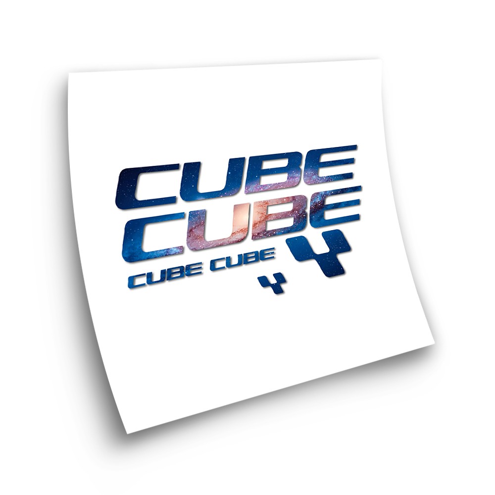 Cube X6 Galaxy Frame Bike Sticker Choose Your Colour - Star Sam