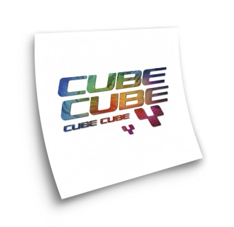 Cube X6 Galaxy Frame Bike Sticker Choose Your Colour - Star Sam