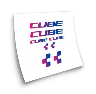 Cube X8 Degraded Bike Sticker Choose Your Colour - Star Sam