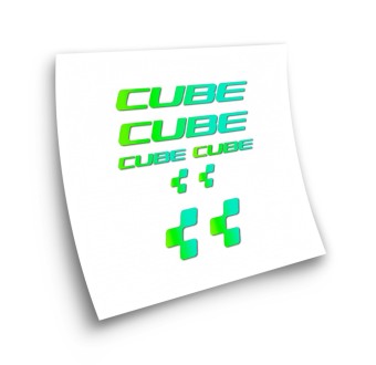 Cube X8 Degraded Bike Sticker Choose Your Colour - Star Sam