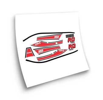 Yamaha RD 350 Motorbike Stickers White Colour - Star Sam