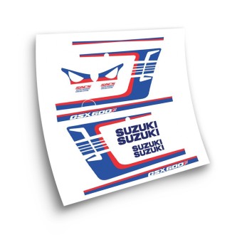 Suzuki GSX 600F Motorbike Stickers Year White Year 1990 - Star Sam