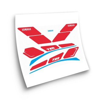 Yamaha TZR 80 Motorbike Stickers Without cladding White - Star Sam