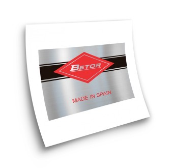 Betor Chrome Made In Spain Motorbike Stickers - Star Sam