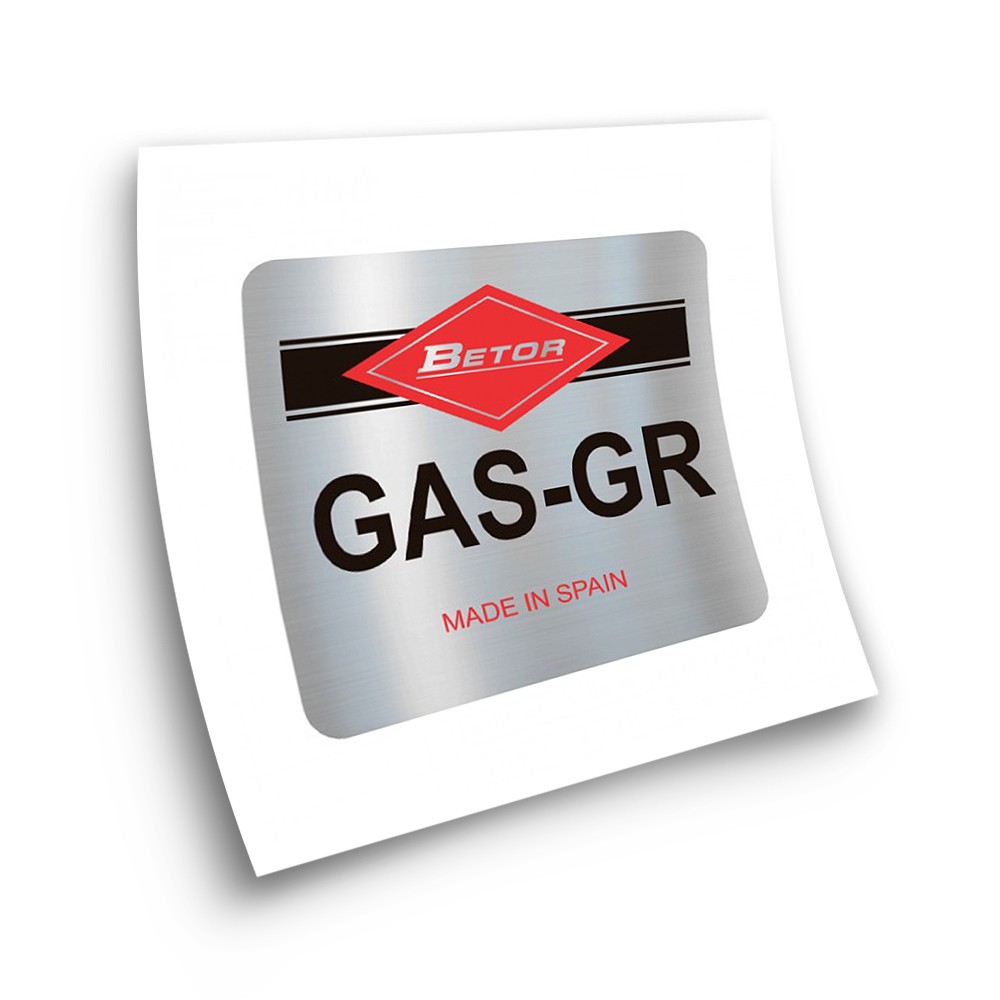 Αυτοκόλλητα κλασικής μοτοσικλέτας Betor GAS-GR Chrome - Star Sam