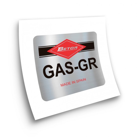 Pegatinas Para Moto Clasica Betor GAS-GR Cromado - Star Sam