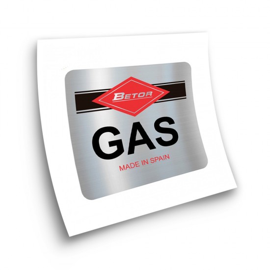 Pegatinas Para Moto Clasica Betor Gas  Cromado - Star Sam