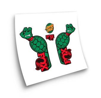 Stickers Pour Velo Fox Santa Cruz Ninja Turtles - Star Sam