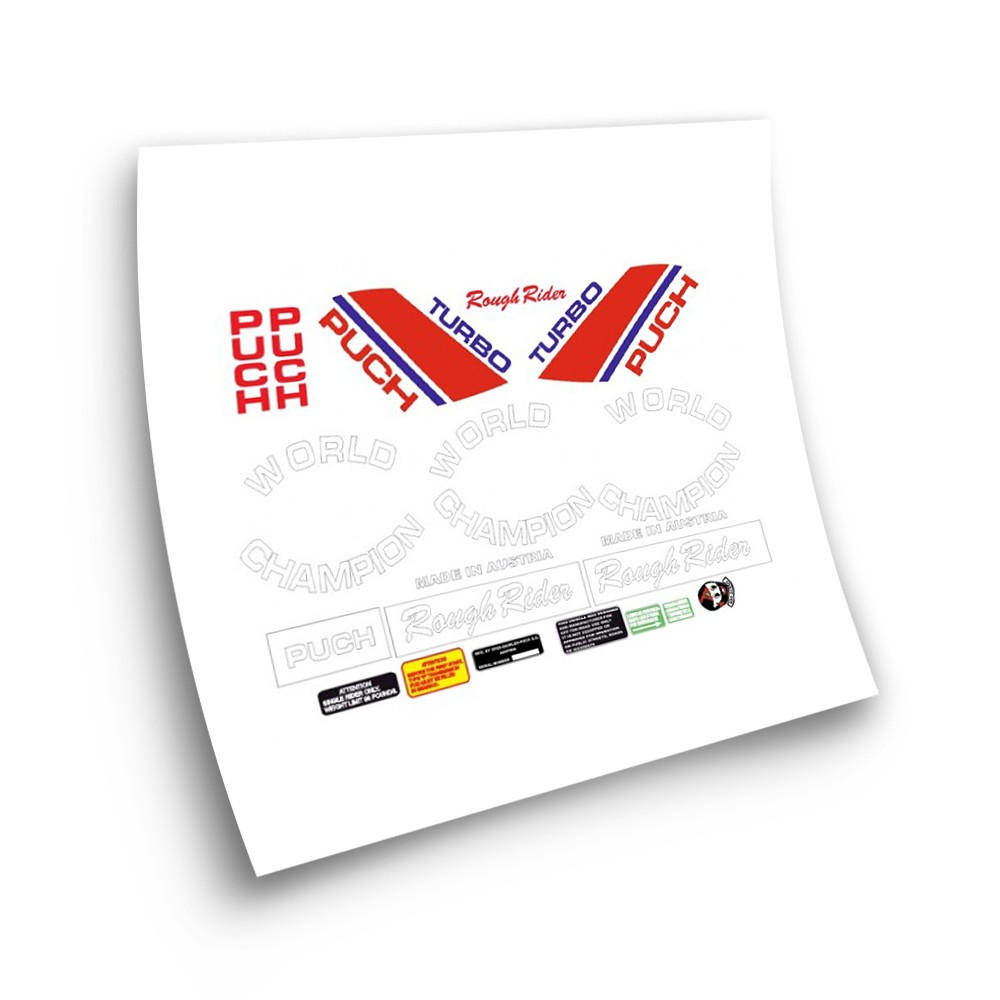 Puch MAGNUM ROUGH RIDER TURBO Motorbike Stickers  - Star Sam