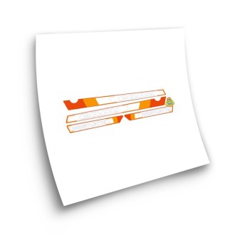 Mobylette CADY Motorbike Stickers  Red  And Orange - Star Sam