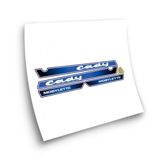 Autocollants Pour Motos Mobylette CADY E-14 Bleu 2 - Star Sam