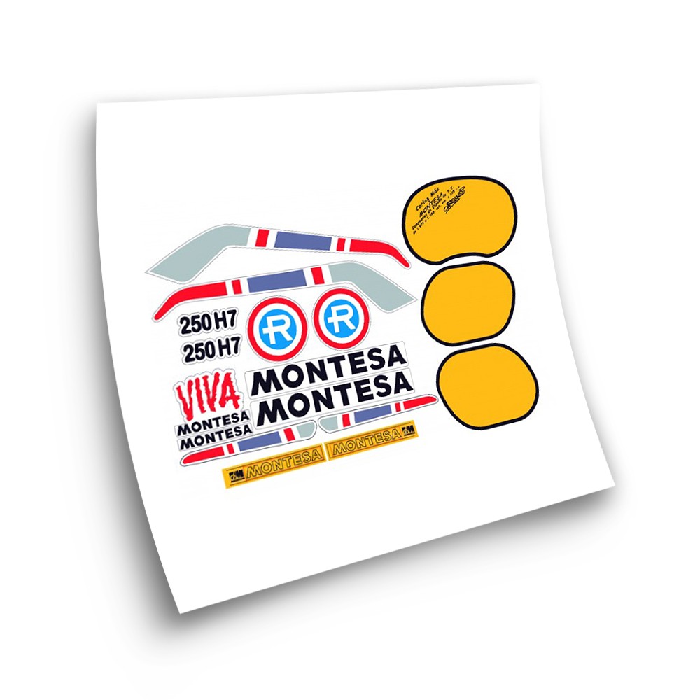 Autocollant Motos Montesa Enduro 250 H7 1ª serie Stickers - Star Sam