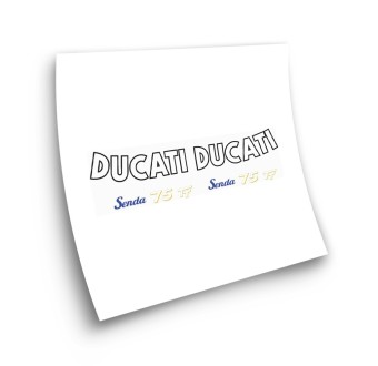 Adesivi per moto Ducati Senda 75 TT Curvo Stickers - Star Sam