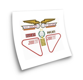 Adesivi per moto Ducati 200 TS Set di Stickers - Star Sam