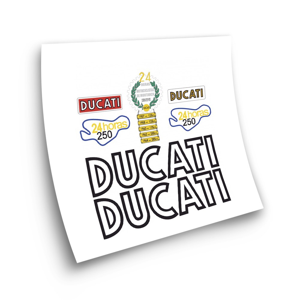 Autocollants Pour Motos Ducati 24 Horas Serie 2 - Star Sam