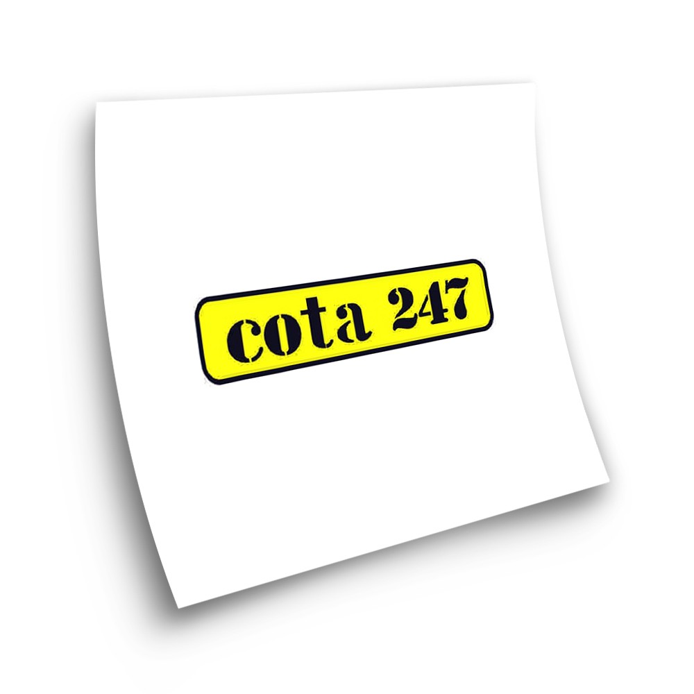 Montesa Cota 247 Motorbike Stickers Adhesive Yellow - Star Sam