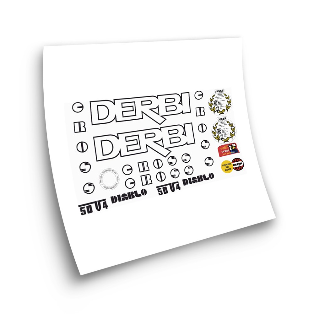 Autocollant Motos Derbi Diablo 50 V4 Set de Sticker - Star Sam