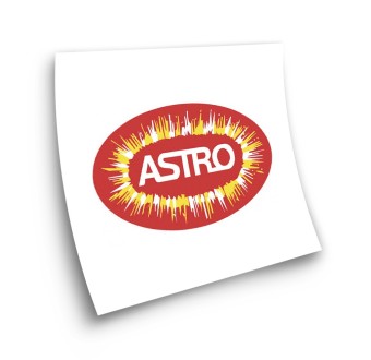 Bultaco Astro Motorbike Stickers Adhesive Red-White-Yellow - Star Sam