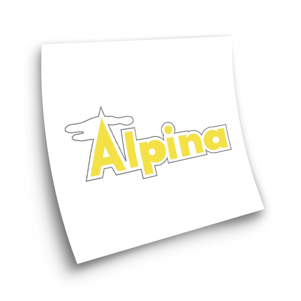 Bultaco Alpina Motorbike Stickers Adhesive Yellow - Star Sam