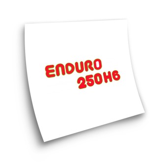 Adesivi Per Moto Montesa Enduro 250 H6 Sticker Rosso - Star Sam