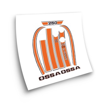 Ossa 250 Super Pioneer Kit Motorbike Stickers Orange - Star Sam