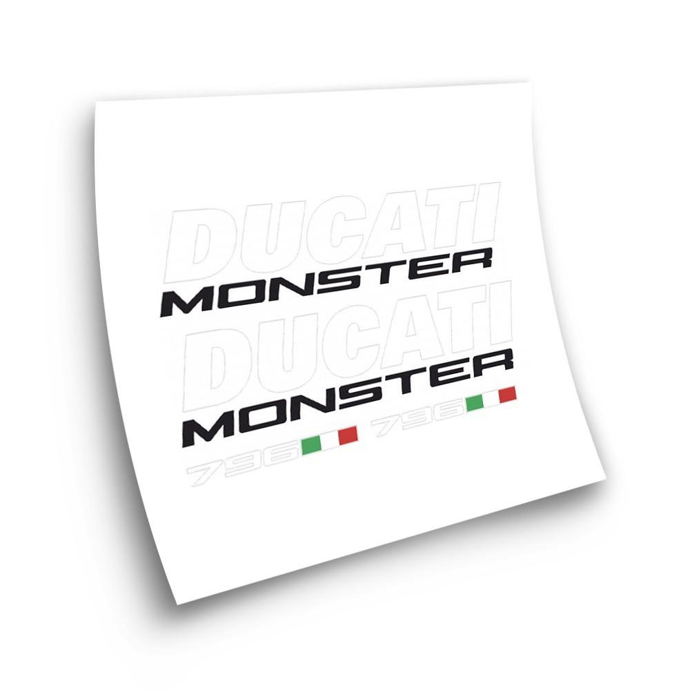Autocollants Pour Motos Classique Ducati Monster 796 Noir - Star Sam