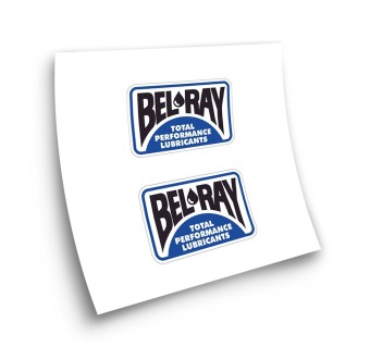 Bel Ray Blue White Adhesive Motorbike Stickers  - Star Sam