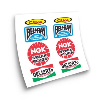 Pegatinas Para Moto Sponsors Clice NGK Dellorto - Star Sam