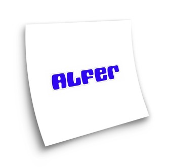 Autocollant Pour Motos Alfer Logo Sticker Bleu - Star Sam