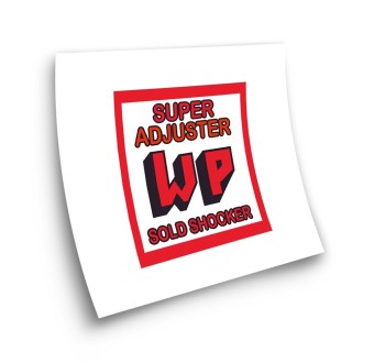 WP Schockabsorber Super Adjuster Motorrad Aufkleber - Star Sam