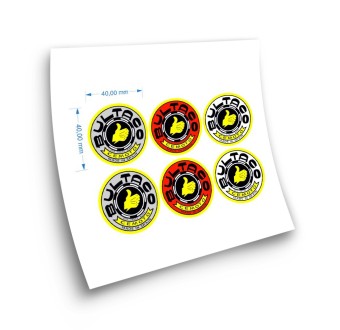 Adesivi Per moto Bultaco Logo 40mm Set di adesivi - Star Sam