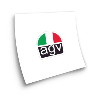 Adesivi Per Moto AGV Sticker con la bandiera dell'Italia - Star Sam