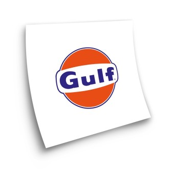 Autocollants Pour Motos Gulf Sticker Orange e Bleu - Star Sam